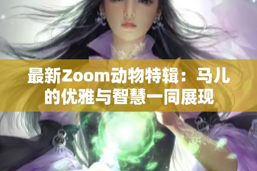最新Zoom动物特辑：马儿的优雅与智慧一同展现