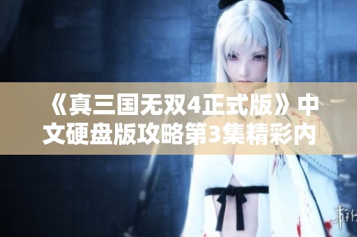 《真三国无双4正式版》中文硬盘版攻略第3集精彩内容解析