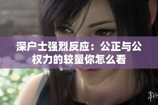 深户士强烈反应：公正与公权力的较量你怎么看