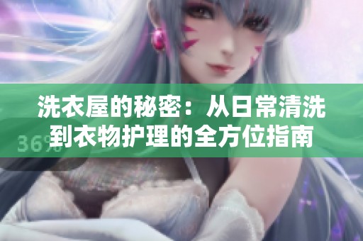 洗衣屋的秘密：从日常清洗到衣物护理的全方位指南