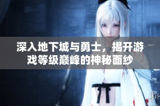 深入地下城与勇士，揭开游戏等级巅峰的神秘面纱