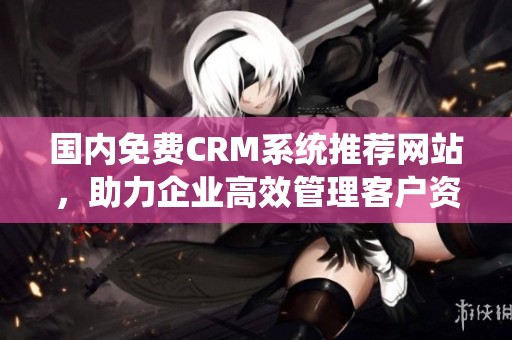 国内免费CRM系统推荐网站，助力企业高效管理客户资源