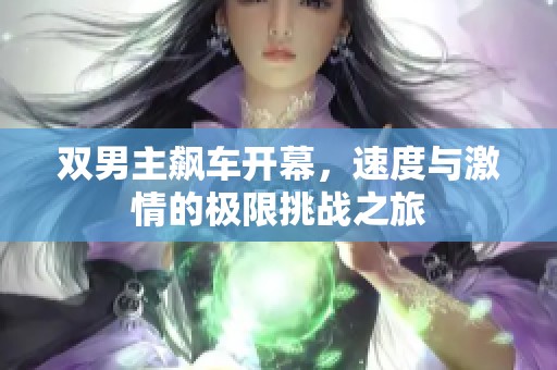 双男主飙车开幕，速度与激情的极限挑战之旅