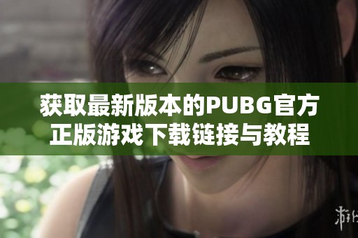 获取最新版本的PUBG官方正版游戏下载链接与教程