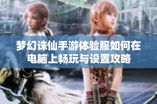 梦幻诛仙手游体验服如何在电脑上畅玩与设置攻略