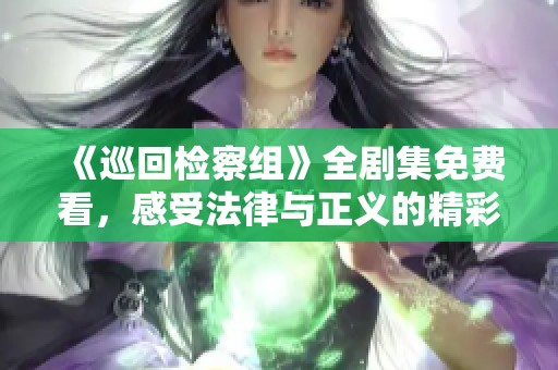 《巡回检察组》全剧集免费看，感受法律与正义的精彩碰撞