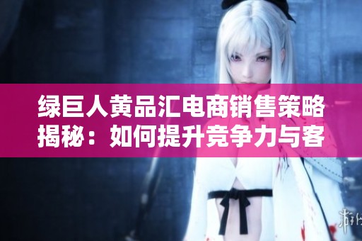 绿巨人黄品汇电商销售策略揭秘：如何提升竞争力与客户满意度