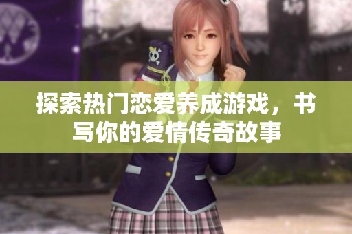 探索热门恋爱养成游戏，书写你的爱情传奇故事