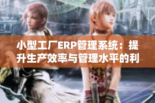小型工厂ERP管理系统：提升生产效率与管理水平的利器