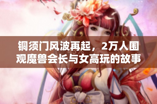 铜须门风波再起，2万人围观魔兽会长与女高玩的故事