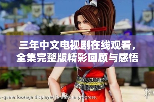 三年中文电视剧在线观看，全集完整版精彩回顾与感悟