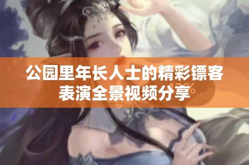 公园里年长人士的精彩镖客表演全景视频分享