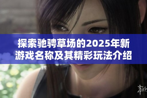 探索驰骋草场的2025年新游戏名称及其精彩玩法介绍