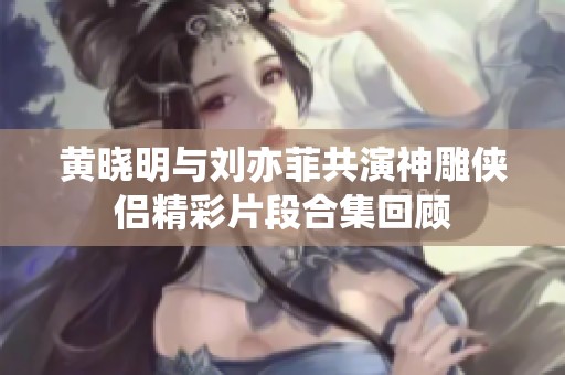 黄晓明与刘亦菲共演神雕侠侣精彩片段合集回顾