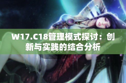 W17.C18管理模式探讨：创新与实践的结合分析