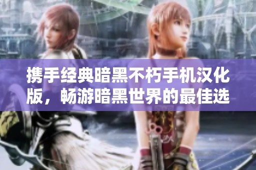 携手经典暗黑不朽手机汉化版，畅游暗黑世界的最佳选择