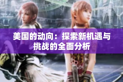 美国的动向：探索新机遇与挑战的全面分析