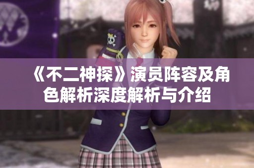 《不二神探》演员阵容及角色解析深度解析与介绍