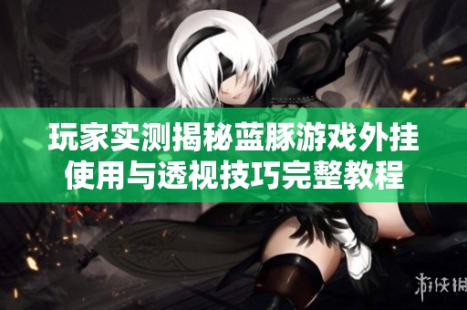 玩家实测揭秘蓝豚游戏外挂使用与透视技巧完整教程