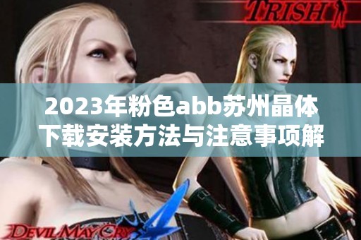 2023年粉色abb苏州晶体下载安装方法与注意事项解析