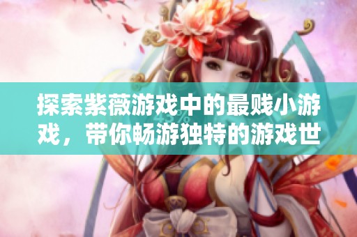 探索紫薇游戏中的最贱小游戏，带你畅游独特的游戏世界