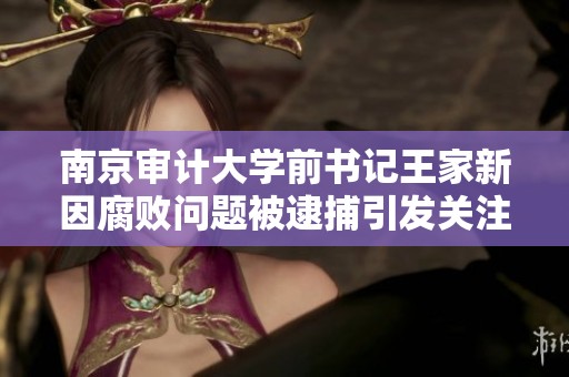南京审计大学前书记王家新因腐败问题被逮捕引发关注